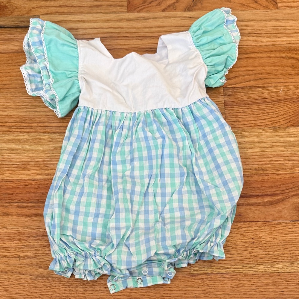 Charming Blue and White Kids Dress